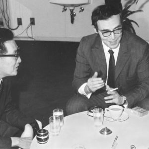 С професор Накамура, японски траколог и изследовател на античната история, в София 1970 г.